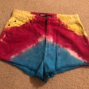 BDG tye dye shorts